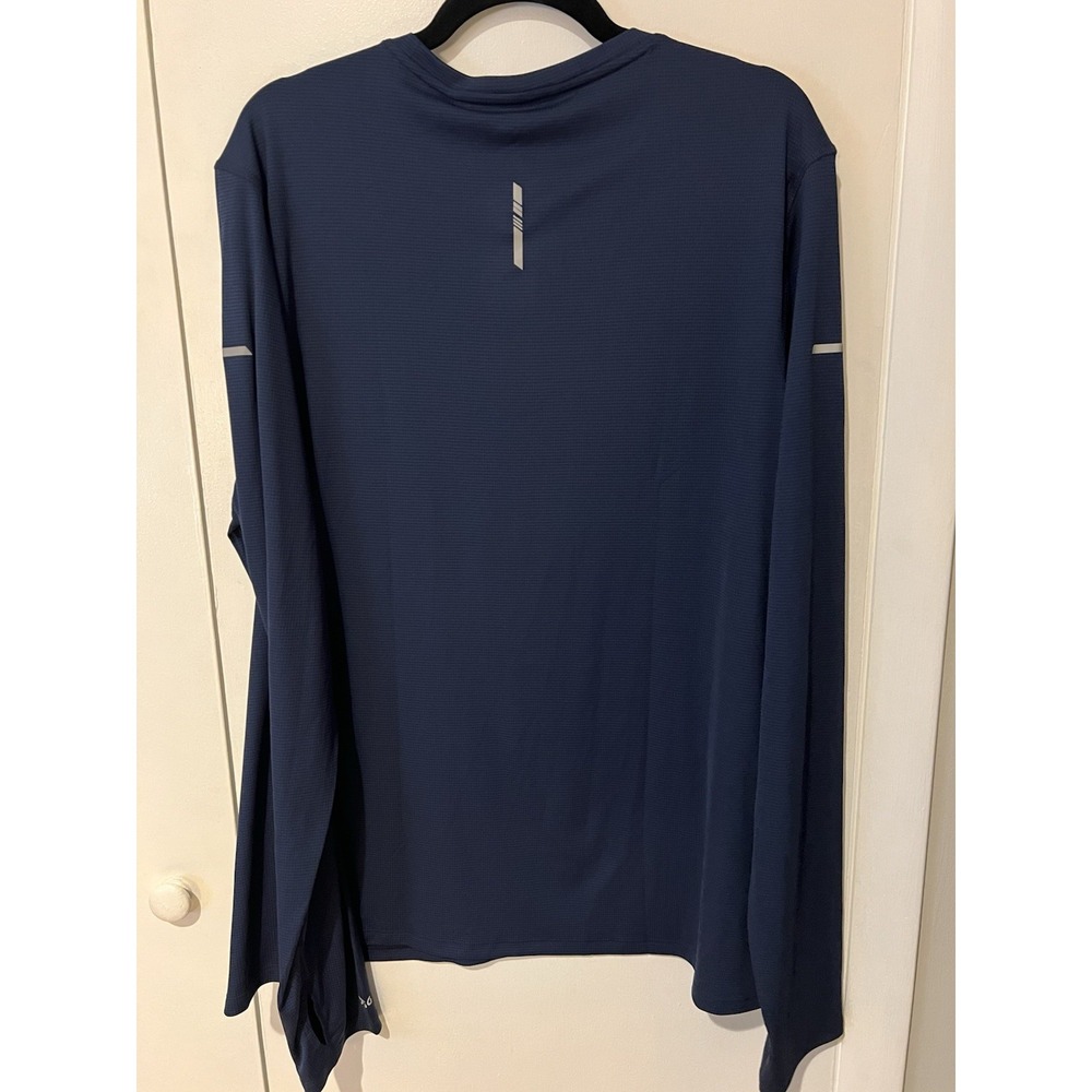 NWT DSG Men's Stride Long Sleeve Run Tee Navy Blue Athletic Size XL Polyester - Picture 6 of 6